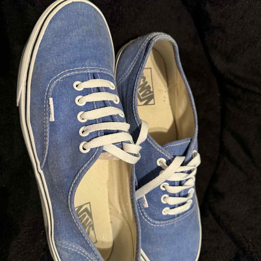 Vans Men's Denim Blue Lace-Up Sneakers